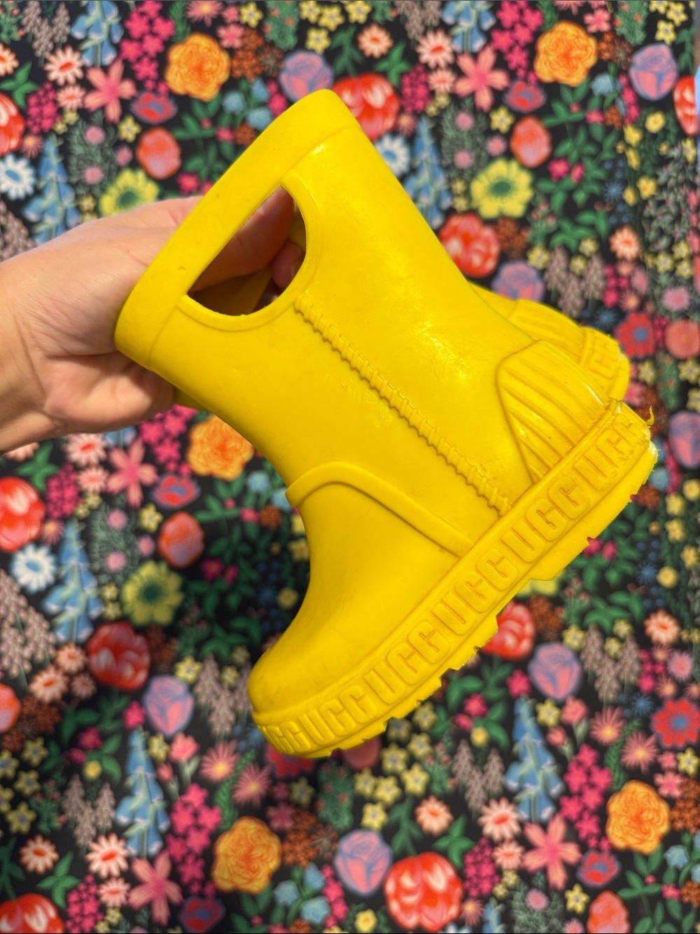 UGG Bright Yellow toddler' Rain Boot